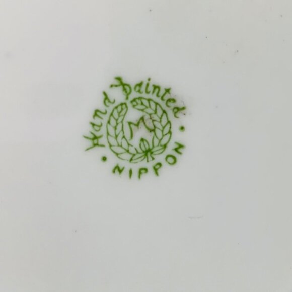 Antique Nippon Autumn Pierced Bowl Decorative Fall Foliage Hand Painted Dish - Picture 6 of 11